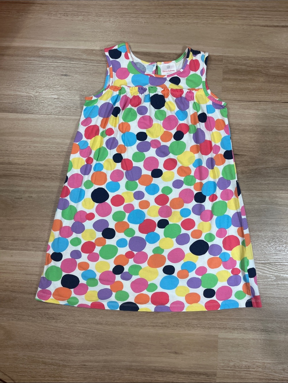 Hanna Andersson Multi Color Big Dot Sleeveless Dress Size 130